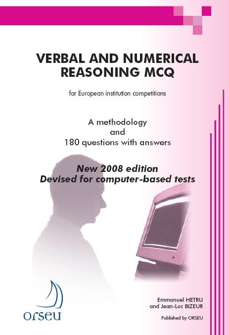 Verbal and numerical reasoning MCQ for the european institutions competitions