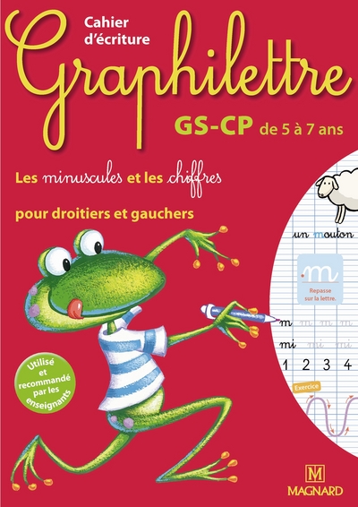 Cahier d'écriture Graphilettre GS-CP de 5 à 7 ans