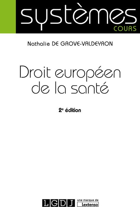 Droit européen de la santé - 2ème Edition