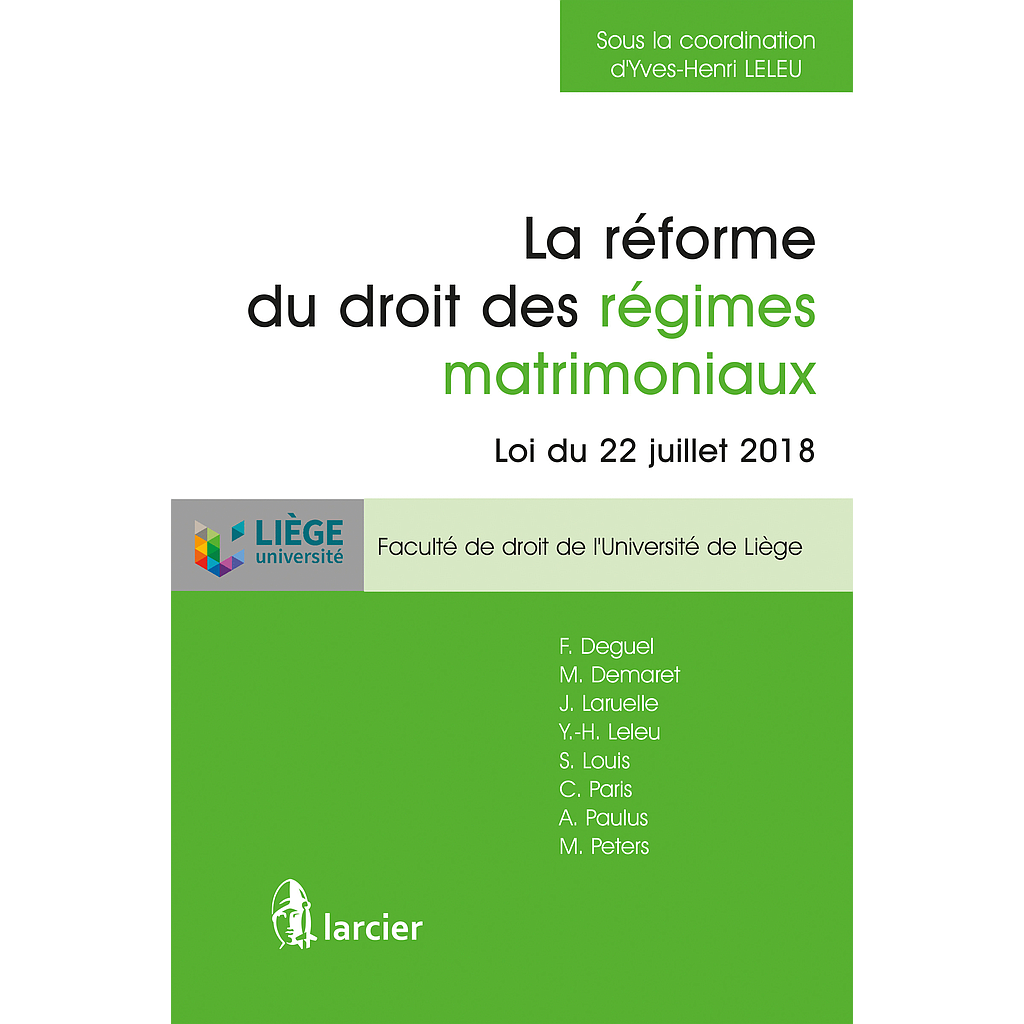 La réforme du droit des régimes matrimoniaux