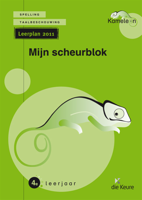 Kameleon spelling 4 scheurblok groen