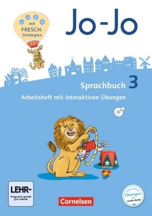 Jo-Jo Sprachbuch, Allgemeine Ausgabe 2016, 3. Schuljahr, Arbeitsheft mit interaktiven Übungen und CD-ROM