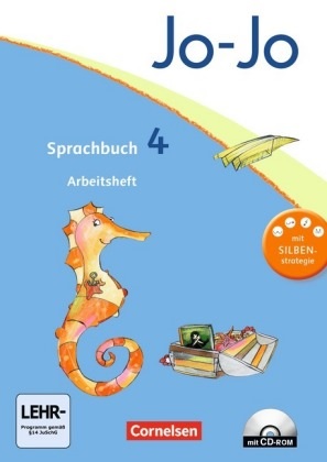 Jo-Jo Sprachbuch, Allgemeine Ausgabe, Neubearbeitung, 4. Schuljahr, Arbeitsheft m. CD-ROM