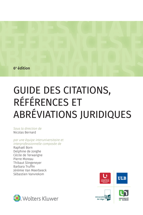 Guide des abréviations et des citations