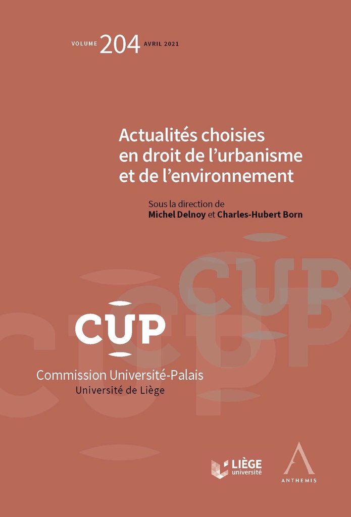 Actualités choisies en droit de l'urbanisme et de l'environnement