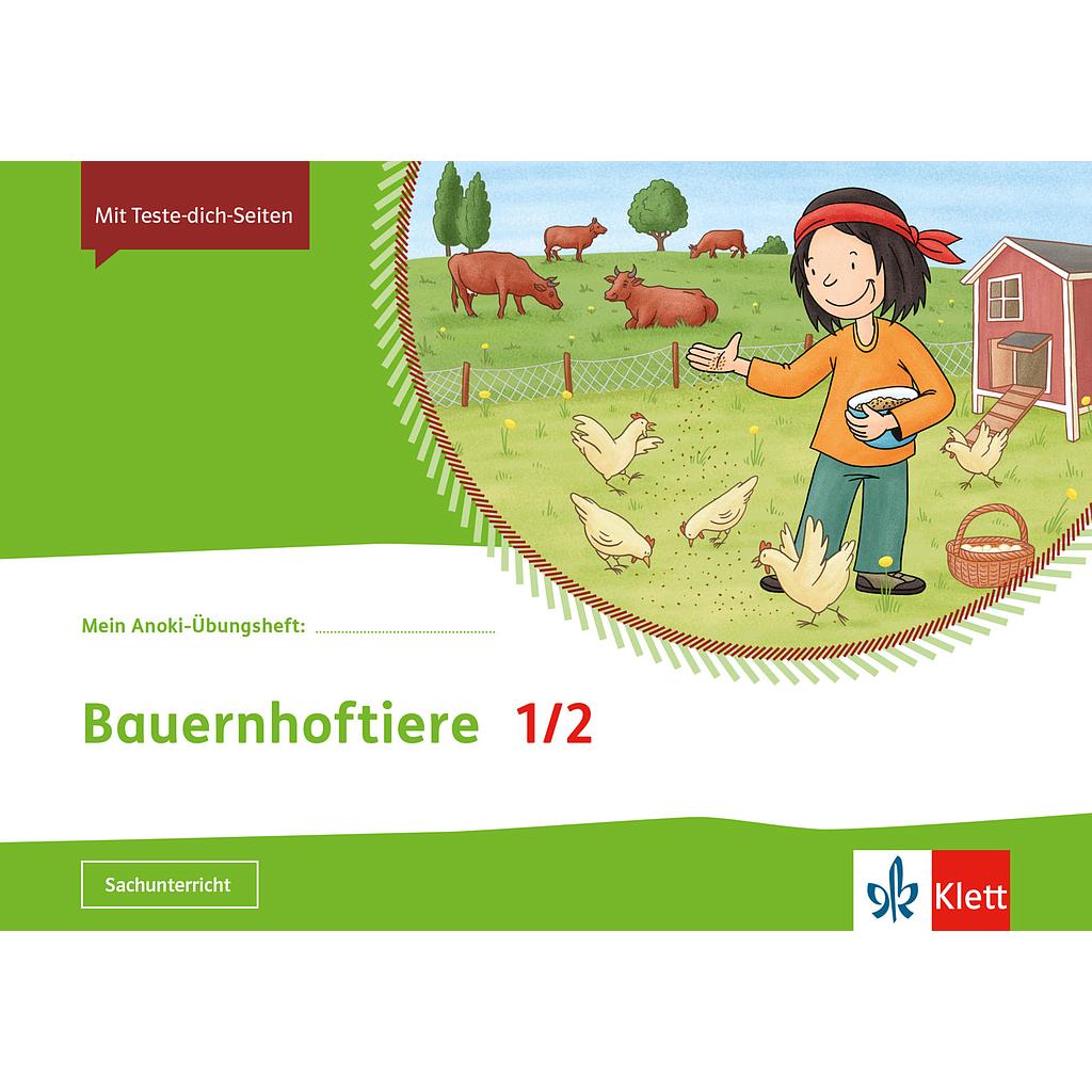 Mein Indianerheft, Mein Anoki-Übungsheft - Bauernhoftiere, 1./2. Klasse