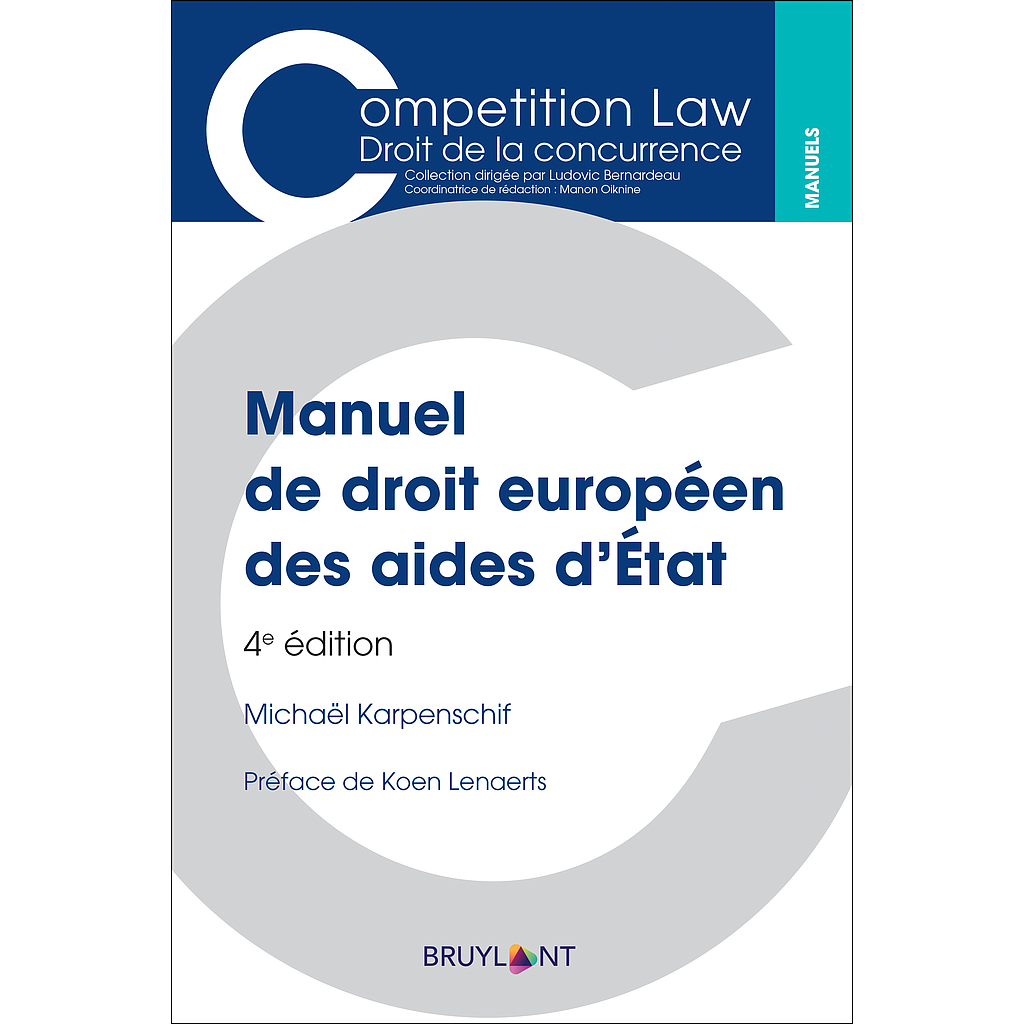 Droit européen des aides d'État - 4ème Edition