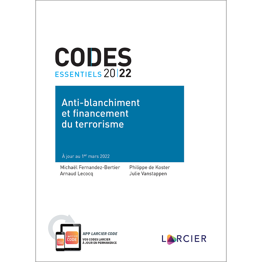Code essentiel – Anti-blanchiment et financement du terrorisme