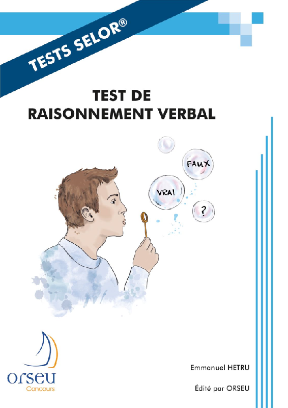 Test de raisonnement Verbal - Tests Selor
