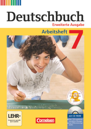 Deutschbuch, Erweiterte Ausgabe Nordrhein-Westfalen, 7. Schuljahr, Arbeitsheft m. CD-ROM