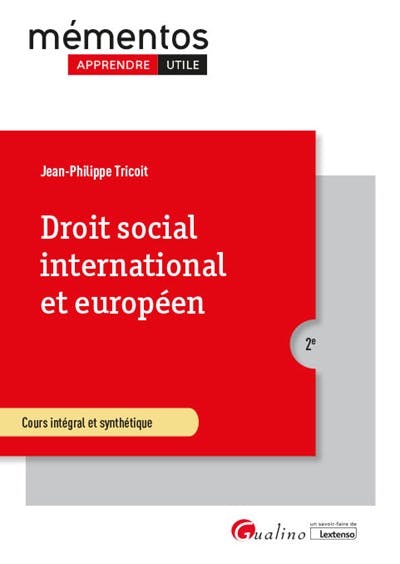Droit social international et européen - 2ème Edition