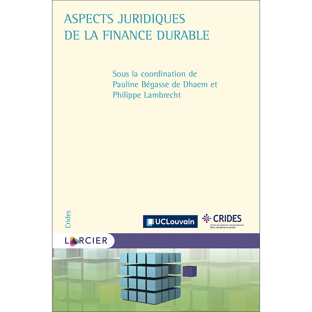 Aspects juridiques de la finance durable - 1re édition 2022