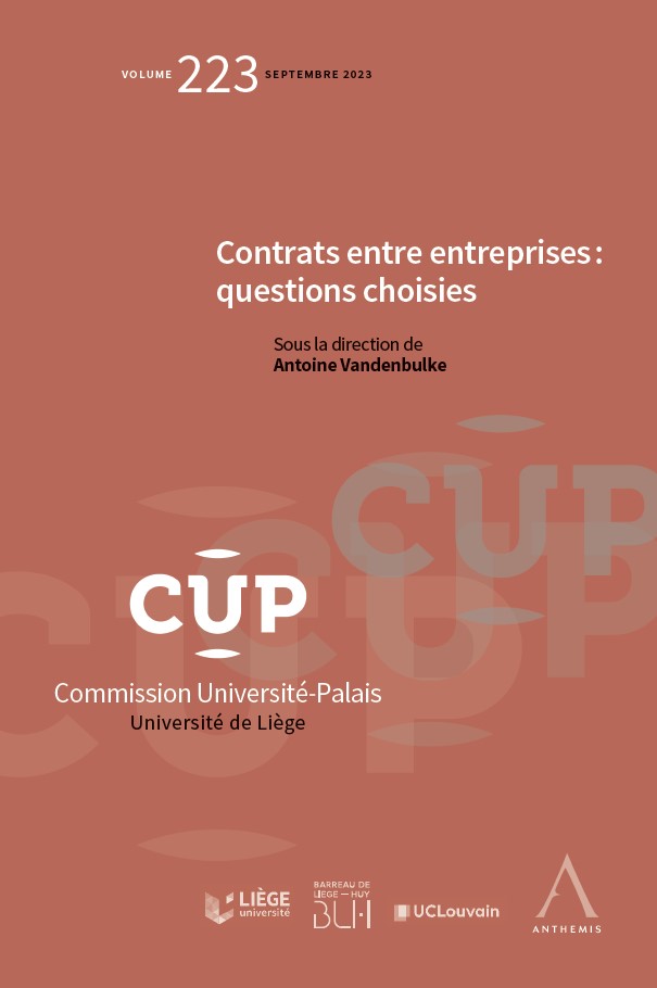 Contrats entre entreprises - Questions choisies
