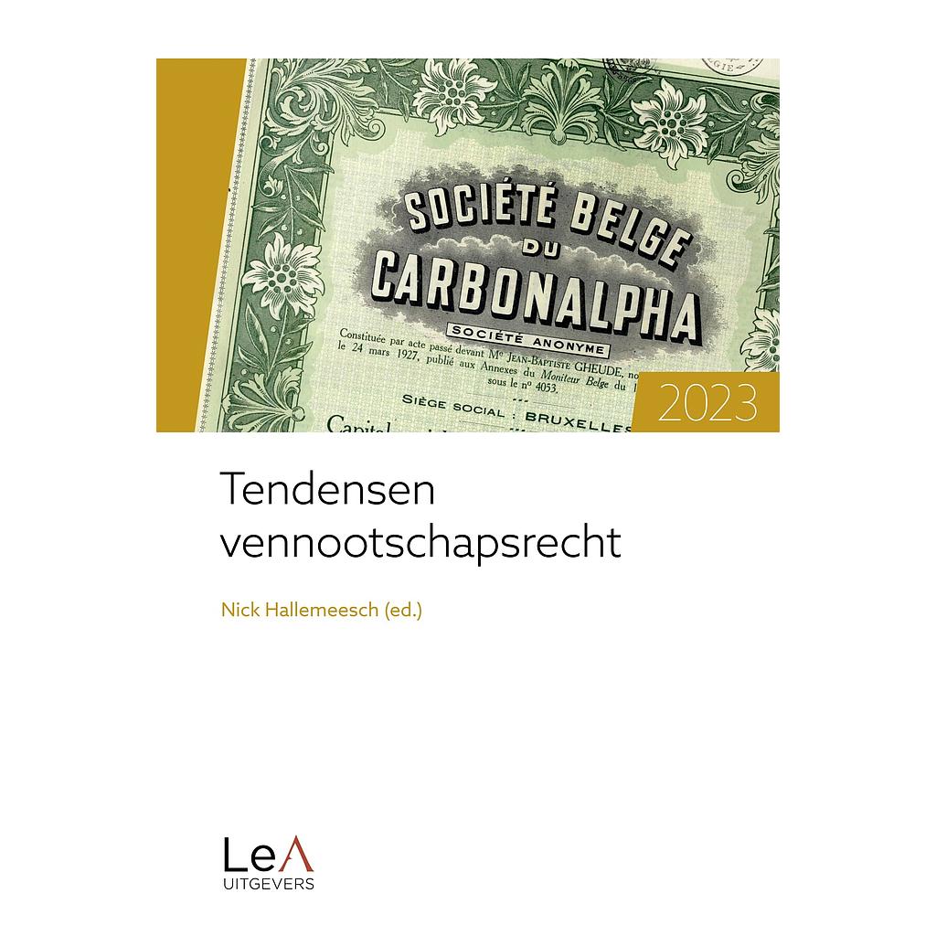 Tendensen vennootschapsrecht 2023