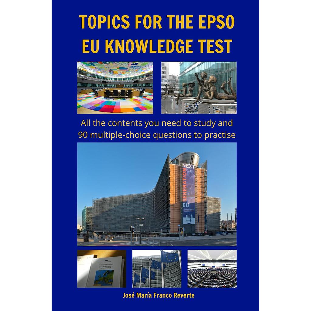 Topics for the EPSO EU knowledge test