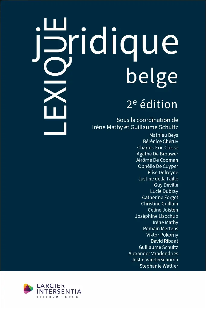 Lexique juridique belge - 2ème Edition