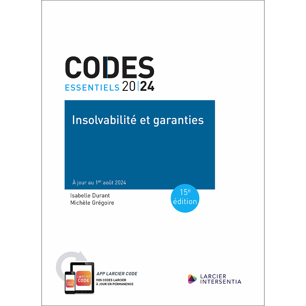 Code essentiel - Insolvabilité et garanties 2024