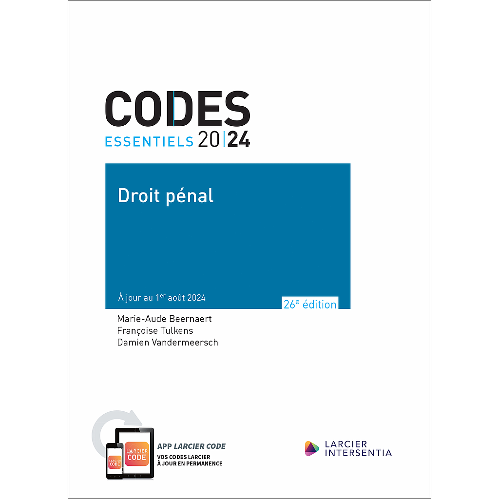 Code essentiel - Droit pénal 2024
