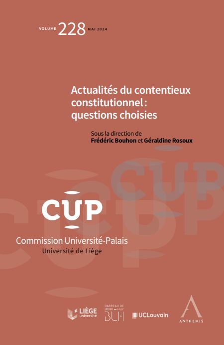 Actualités du contentieux constitutionnel
