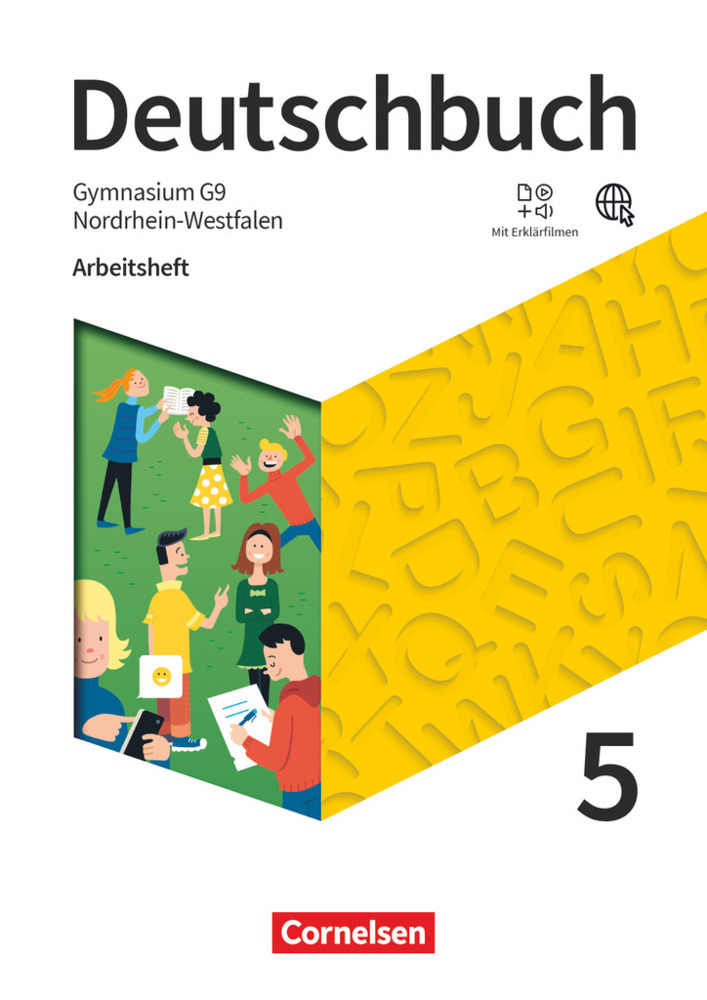 Deutschbuch Gymnasium - Nordrhein-Westfalen - Neue Ausgabe - 5. Schuljahr - Arbeitsheft mit Lösungen