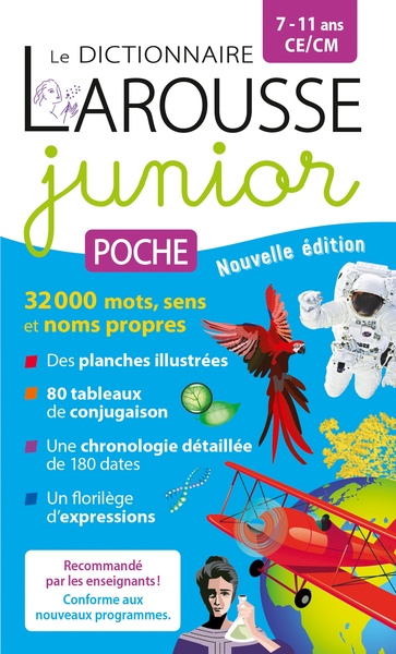 Le dictionnaire Larousse junior poche 7/11 ans
