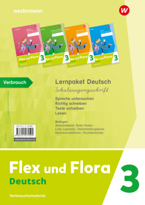 Flex und Flora - Ausgabe 2021 Lernpaket Deutsch 3 (Schulausgangsschrift) Verbrauchsmaterial