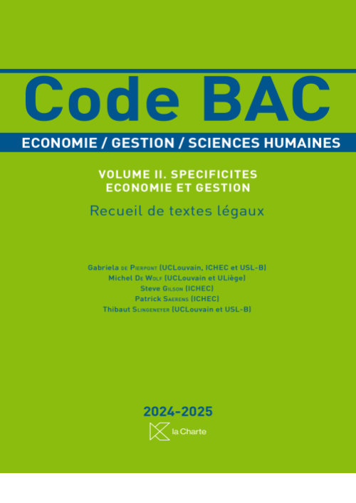 Code BAC - Vol. I. Généralités 2024-2025