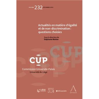 Actualités en matière d'égalité et de non-discrimination : questions choisies