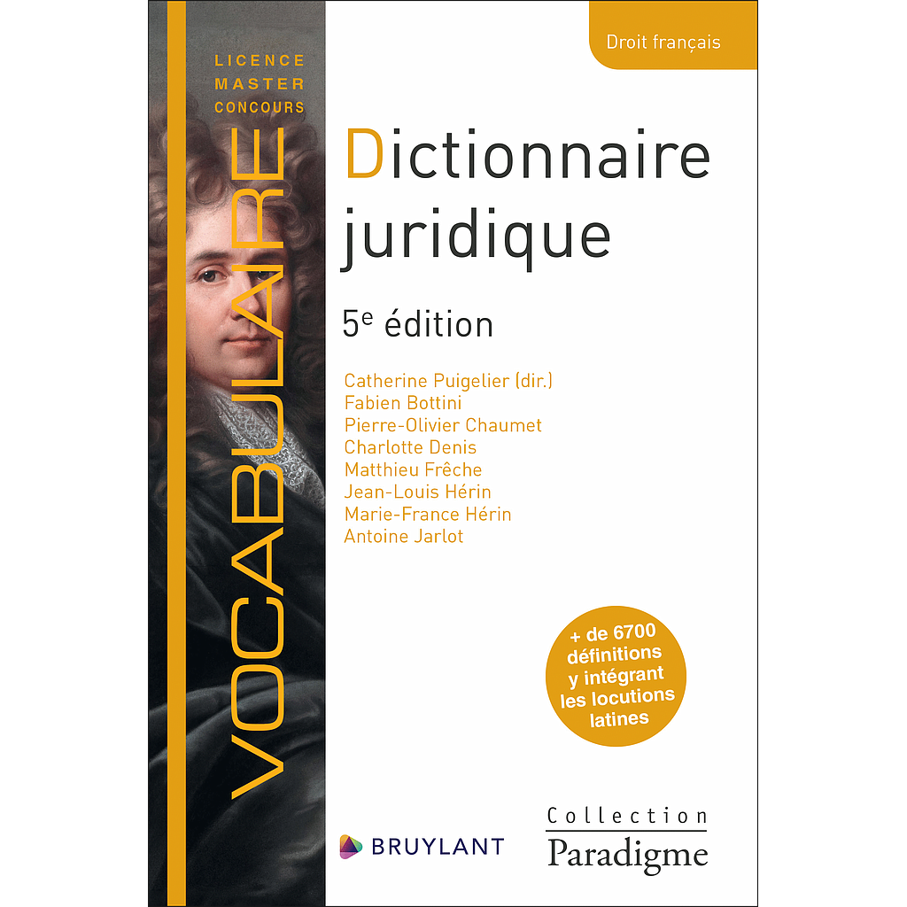 Dictionnaire juridique - Définitions, explications et correspondances - 5e édition 2025