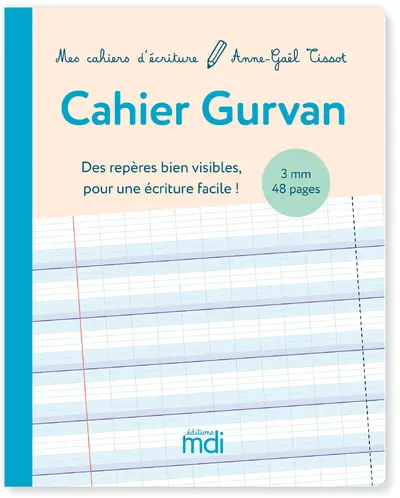 Mes cahiers d'écriture - Cahier Gurvan 3mm à la Française 