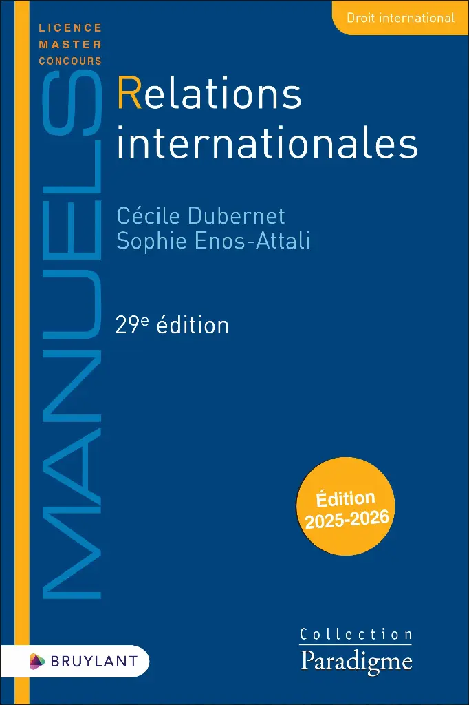 Relations internationales - 29ème Edition