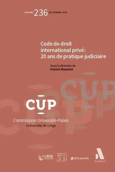 Code de droit international privé - 20 ans et après