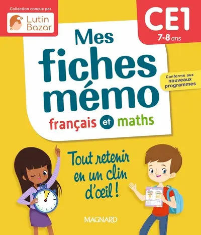 Mes fiches mémo Français et Maths CE1 