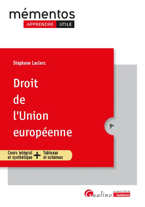Droit de l'Union européenne - 9ème Edition