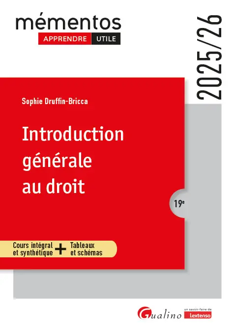 Introduction générale au droit - 19ème Edition