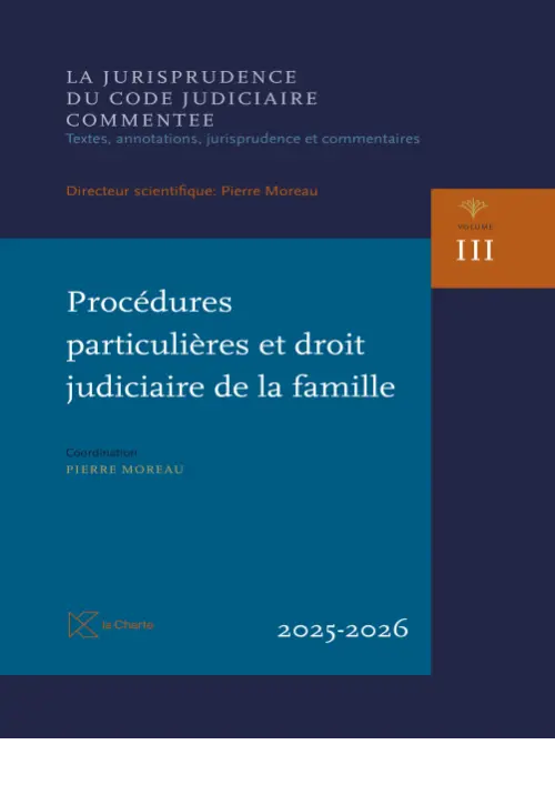 JCJC Vol. III - Procédures particulières et droit judiciaire de la famille