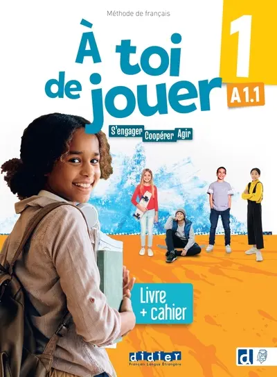 À toi de jouer 1 – Niv. A1.1 – Livre + cahier + didierfle.app