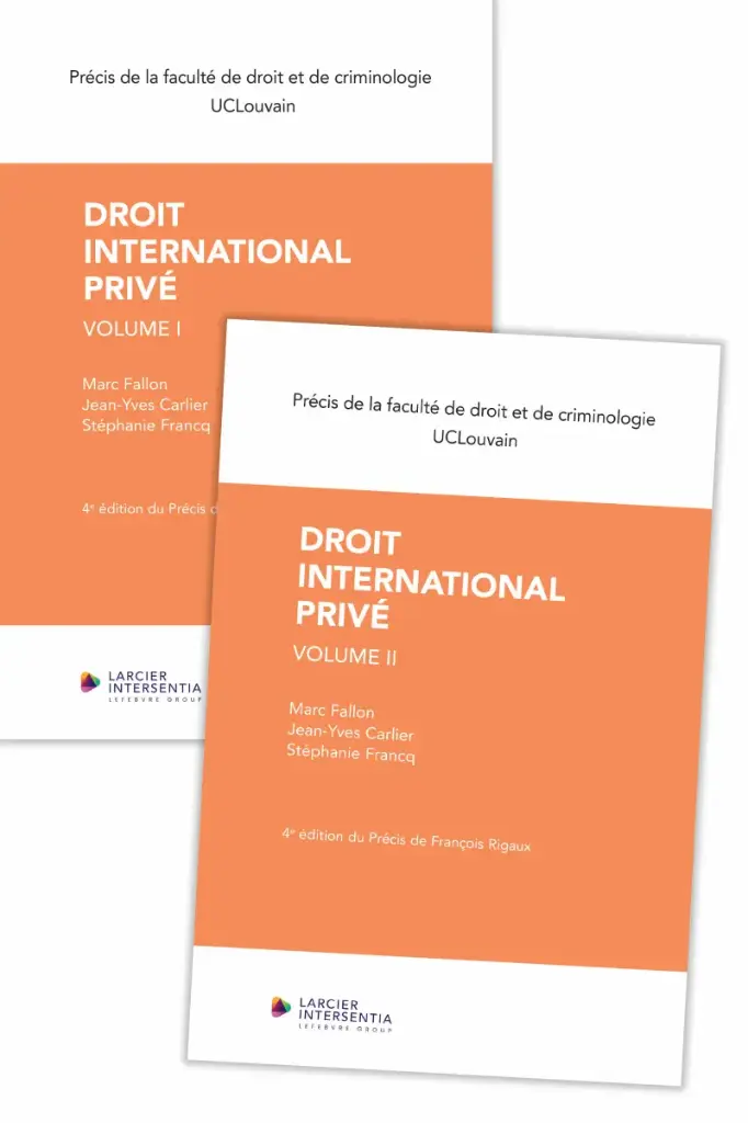 Droit international privé - 2 volumes
