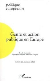 [9782296019164] Genre et action publique en Europe