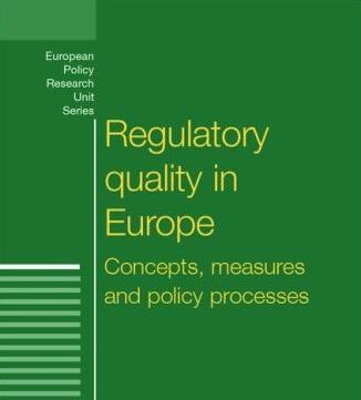[9780719074042] Regulatory quality in Europe - Concepts, measures and policy processes (hardback)