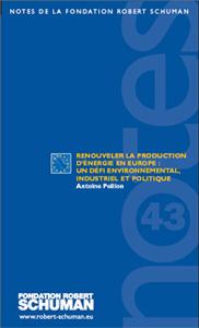 [9782917433034] Renouveler la production d'énergie en Europe : un défi environnemental, industriel et politique