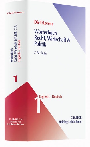 [9783406573958] Wörterbuch für Recht, Wirtschaft und Politik -  Teil I: Englisch-Deutsch