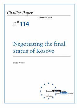 [9789291981328] Negotiating the final status of Kosovo
