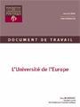 [9782917613139] L'Université de l'Europe