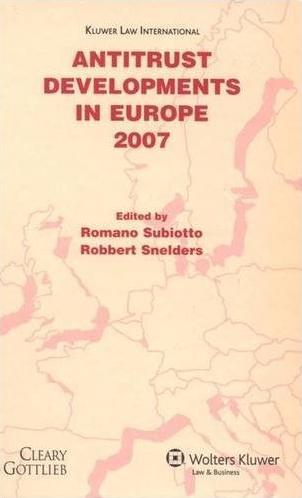 [9789041127785] Antitrust Developments in Europe 2007