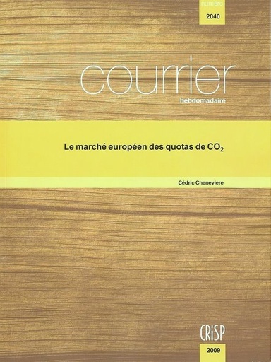 [0008966402040] Le marché européen des quotas de CO2