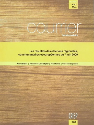 [0008966402043] Les résultats des élections régionales, communautaires et européennes du 7 juin 2009