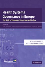 [9780521747561] Health Systems Governance in Europe - The Role of European Union Law and Policy