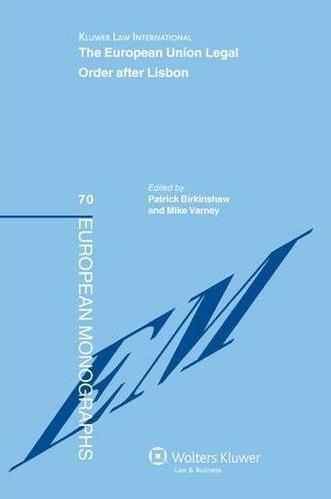 [9789041131522] The European Union Legal Order after Lisbon