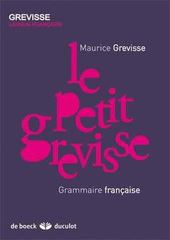 [9782801100875] Le petit Grevisse - Grammaire française
